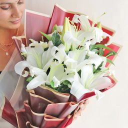 Whispering Lilies In A Wine Red Dream-23