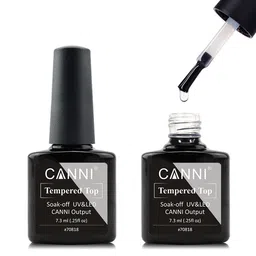 CANNI No-Sticky Tempered Top Coat Soak-off UV & LED Nail Gel 7.3 ml - Clear-29
