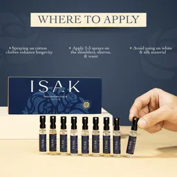 Isak Set of 9 Assorted Long Lasting Luxury Perfumes - 3ml Each image 4