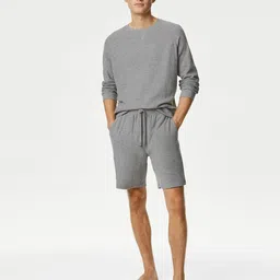 marks & spencer Men Regular Fit Loungewear Shorts image 3