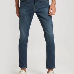 Lightly Washed Tapered Fit Jeans-image-11