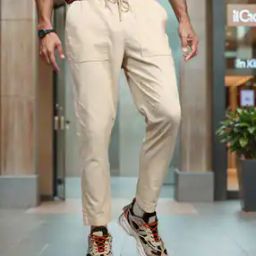 Shein Casual Front Square Pocket Ankle-Length Mid-Rise Trousers-picture-1
