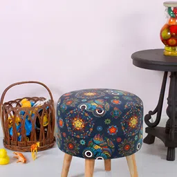 Shadowkart Printed Wooden Ottomans-picture-19