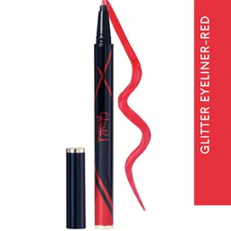 GLAM21 Highly Pigmented & Smudge Proof Glitter Eyeliner - 2.5 ml - Red-22