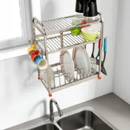 Stainless Steel 3 Tier Kitchen Racks By Amol-picture-36