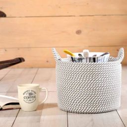 pano Grey Polypropylene 52 Ltr (1Pc) Storage Basket-picture-0