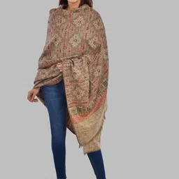BAISA Geometric Woven Design Woolen  Shawl-36