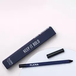 FLiCKA Keep It Bold Smudge Proof Intense Kajal - Dark Blue 01-15