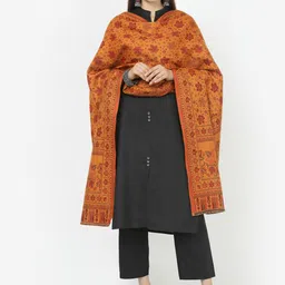 WEAVERS VILLA Floral Woven Design Shawl-picture-36