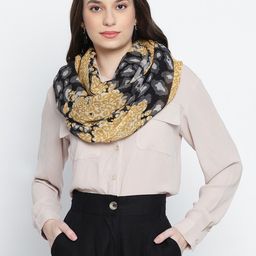 SHINGORA Women Black & Beige Printed Woolen Stole-picture-20