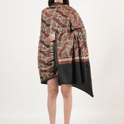 MUFFLY Floral Embroidered Pure Wool Shawl-image-70