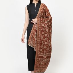 WEAVERS VILLA Floral Woven Design Shawl-picture-26