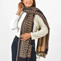 BAISA Floral Woven Design Shawl-image-47