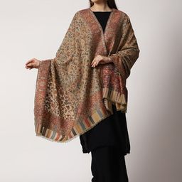SWI Stylish Women Kashmiri Kani Woven Design Wool Shawl-image-79