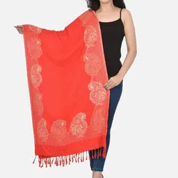 BAISA Unisex Floral Woven Design Shawl-53