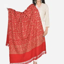 BAISA Floral Wool Embroidered Shawl-picture-29