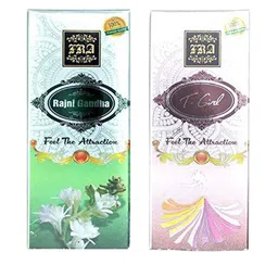 RAVIOUR LIFESTYLE Set Of 2 Rajani Gandha & T-Gold Alcohol Free Attar- 8 ml Each-45