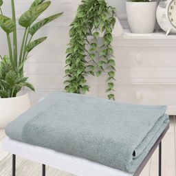 Creeva Blue Solid 500 GSM Cotton Bath Towel-56