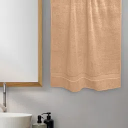 Aura Peach-Coloured Solid 650 GSM Cotton Bath Towel-image-62
