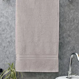Home Fresh Brown Solid Pure Cotton 400 GSM Bath Towel-picture-33