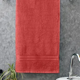 Home Fresh Coral Solid Pure Cotton 400 GSM Bath Towel-picture-52