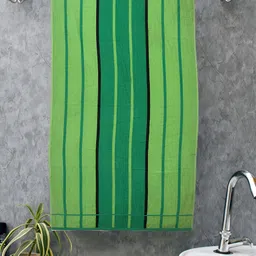 RRC Green & Black Striped Cotton 500 GSM Bath Towel-picture-15
