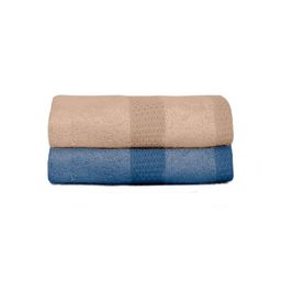 Mulberry Living Blue & Peach-Coloured 2 Bamboo 525 GSM Bath Towel-image-71