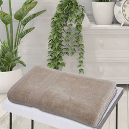 BIANCA Off White Solid 500 GSM Pure Cotton Bath Towel-21