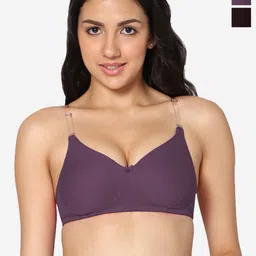 In Care Pack Of 2 Full Coverage Non Padded Pure Cotton Push-Up Bra With All Day Comfort-52