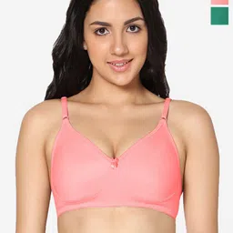 In Care Pack Of 2 Full Coverage Non Padded Pure Cotton T-shirt Bra With All Day Comfort-image-80