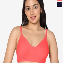 In Care Pack Of 2 Full Coverage Non Padded Pure Cotton T-shirt Bra With All Day Comfort-picture-19