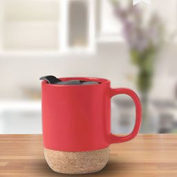 JCPL Red & Cream Printed Ceramic Glossy Mug 400 ml-25
