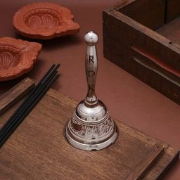 RDK Silver Toned Premium Quality Pooja Bell-image-91