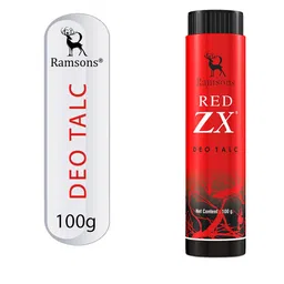 Ramsons Set Of 2 Deodorants 200ml Each - Secret Code & Stud with Red ZX Deo Talc 100g image 4