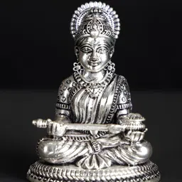 Exotic India Silver-Toned Religious Idol Showpiece-image-15