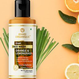 Khadi Organique Orange & Lemongrass Face Wash 210ml-8