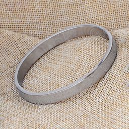 Yellow Chimes Women Silver-Toned Crystals Silver-Plated Kada Bracelet-image-70