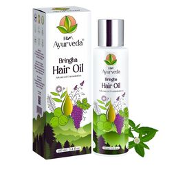 HIM AYURVEDA Bringha Hair Oil Control Hair Fall - 100 ml-6