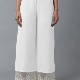 W Solid Cotton Trouser-image-12