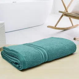 Aura Unisex Turquoise Blue Cotton 400 GSM Bath Towels-image-68