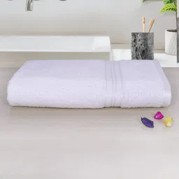 Aura Unisex White Cotton 400 GSM Bath Towels-image-16