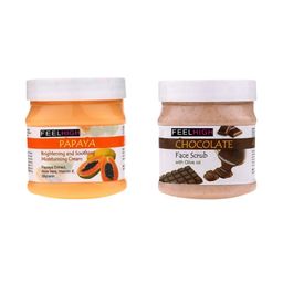FEELHIGH Set Of 2 Papaya Cream & Chocolate Scrub 500ml Each-47