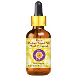 Deve Herbes Pure Onion Seed Cold Pressed Oil with Glass Dropper - 30 ml-0