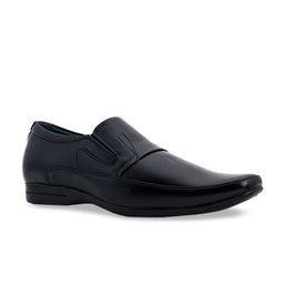 Khadims Men Black Solid Formal Slip-Ons-image-88