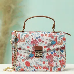 Anouk Multicoloured Printed Structured Satchel image 1