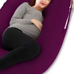 DADDY COOL Purple & White Cotton Fibre Filled Ultra Soft Maternity Pillow-23