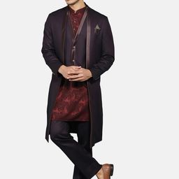 Blackberrys 4-Piece Textured Slim Fit Ethnic Suits-image-44