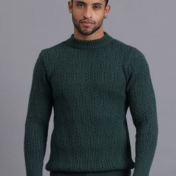 JAVINISHKA Cable Knit Woollen Pullover Sweater-image-25