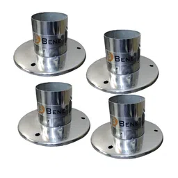 BENE Silver toned 4 Pcs Spherical Metal Outdoor Lamps-picture-37