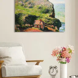 Art Street Green & Blue The Custom's House Canvas Painting Wall Art-image-1